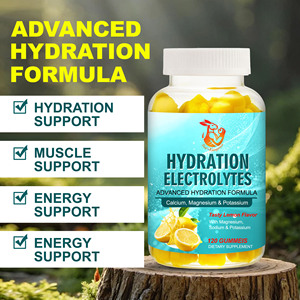 OEM Private <b>Label</b> Hydration Electrolytes Gummies Lemon Flavor with Calcium Magnesium for Endurance Sports Hydration - Product Image 3