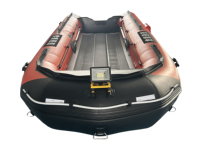 Bateau pneumatique de sauvetage RE390VIB M de 3,9 m pour 6 personnes avec sponsons latéraux et plancher pliable VIB pour loisirs, fabriqué en Chine