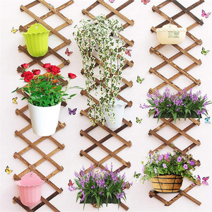 Jardinière d'intérieur extensible suspendue en <span class=keywords><strong>bois</strong></span> Cadre en <span class=keywords><strong>treillis</strong></span> Support vertical pour plantes à air Mur en <span class=keywords><strong>treillis</strong></span> de <span class=keywords><strong>bois</strong></span> pour pots de fleurs de jardin Jardinières - Product Image 4