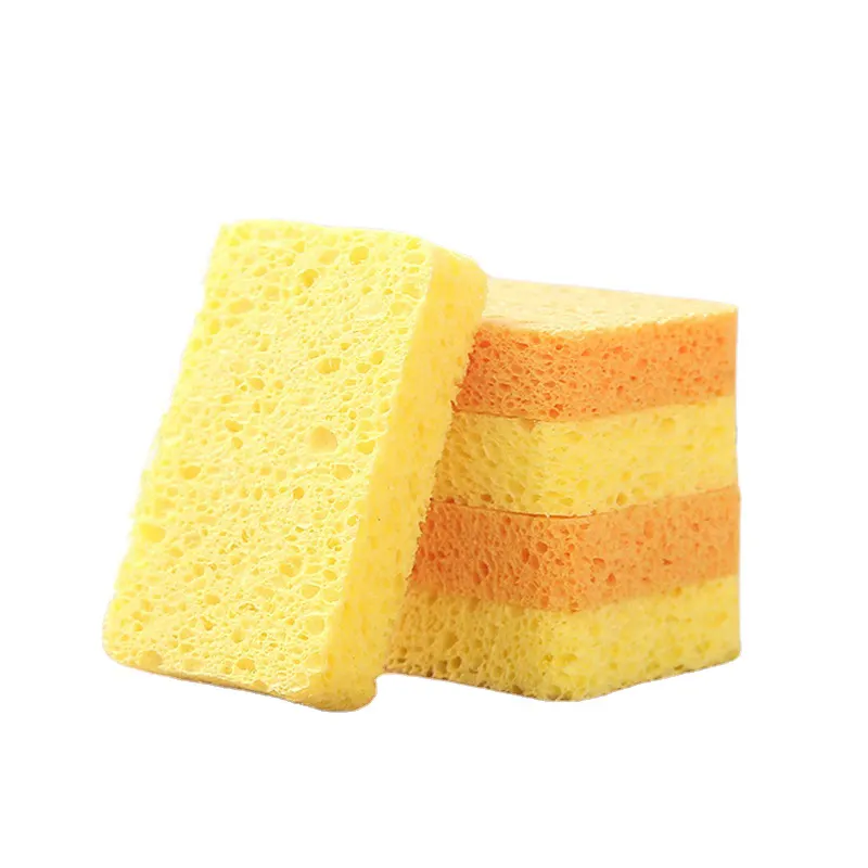 Eco Friiendly Biodegradable Magic Compressed Cellulose Kitchen Dish Cleaning Sponges Scouring Pads