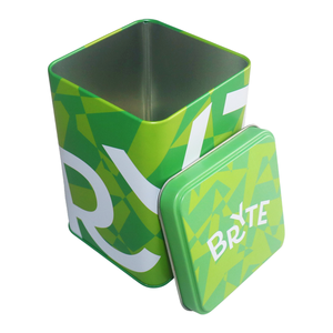 Nhà Sản Xuất Biểu Tượng Tùy Chỉnh Cấp Thực Phẩm Vuông Hộp Thiếc Bao Bì Cho Trà Kim Loại <span class=keywords><strong>Tin</strong></span> Có Thể Lưu Trữ - Product Image 6