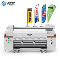 Imprimante grand format LETOP 1,3 m de large pour enseignes souples, machine à sublimation jet d'encre pour impression numérique directe de drapeaux et de bannières