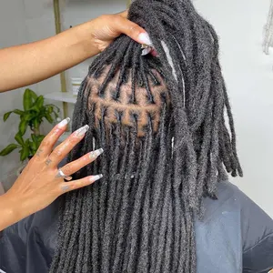 Dread Locks 100% Handmade Human Hair Extensions Afro Kinky Curly Crochet  Hair Dreadlocks - China Hair Products and Braid Hair price