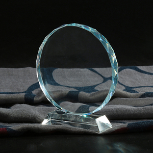 Trofeo di vetro di cristallo vuoto di vendita diretta della fabbrica di Guangzhou trofeo UV personalizzato o incisione laser per il premio aziendale - Product Image 2