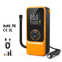 ABS Wireless Corded Dual Use Jump Starter With Air Pump Digital Display Car Tire Inflator Automatic Shut Off for Vehicle
