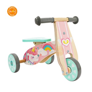 Bicicleta de equilibrio de <span class=keywords><strong>madera</strong></span> para niños pequeños, triciclos de <span class=keywords><strong>madera</strong></span>, andador, juguetes preescolares - Product Image 1