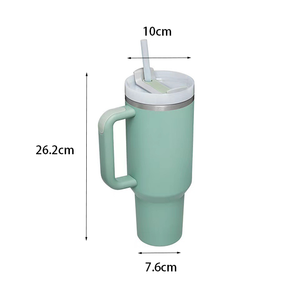 Gobelet 40oz avec poignée et paille Gobelet 40oz avec poignée 2.0 couvercle en acier inoxydable - Product Image 2