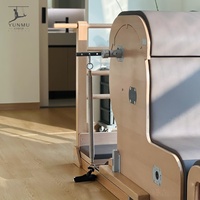 Baril d'équilibre multifonction en bois d'érable de qualité supérieure avec réglage coulissant pour Pilates, pour la santé et l'équilibre corporel, idéal pour studio de fitness