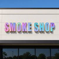 Enseigne LED 3D personnalisée pour magasin de tabac, éclairée en extérieur, haute luminosité, lettres en relief, signalétique de devanture de magasin
