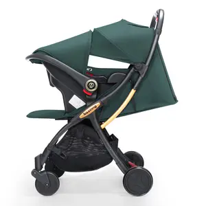 EN1888:2018 alla moda Baby Kinderwagen passeggino compatto 3 in 1 carrozzina di lusso con seggiolino auto