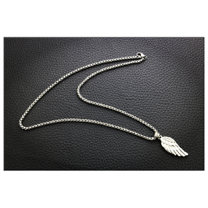 Chanteur rap étudiant coiffeur discothèque hip-hop ailes plume pendentif Taige bijoux hommes et femmes colliers pull chai - Product Image 4