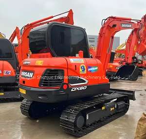 DOOSAN usato Dx60W Mini escavatore 6 TON seconda mano ruota scavatore DX60 DH60 5t 6 t DOOSAN usato per la casa escavatore per la vendita - Product Image 1