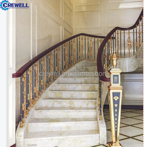 Barandilla de escalera de aluminio interior moderna de lujo Nuevo diseño Hotel Terraza <span class=keywords><strong>exterior</strong></span> <span class=keywords><strong>Balaustrada</strong></span> y pasamanos - Product Image 5