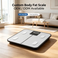 Balance connectée 4 électrodes pour la graisse corporelle, capacité 180 kg, légère, facile à déplacer, usage domestique, pour femmes, se déplace facilement avec une seule main