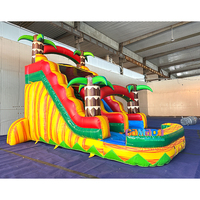 Toboggan aquatique gonflable pour adultes et enfants, jeux d'eau en plein air en PVC robuste, grand toboggan aquatique