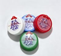 Capuchon en plastique fileté court de 55 mm pour bidon d'eau jetable, couvercle en PE de qualité alimentaire, plusieurs couleurs disponibles pour l'emballage de boissons