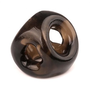 Herren Adult Crystal Sexspielzeug Weicher TPE Triple Cock Ring mit Silikon Enhance <span class=keywords><strong>Sleeve</strong></span> - Product Image 1