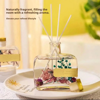 Diffuseur de parfum sans flamme 100 ml avec fleurs préservées, désodorisant aromathérapeutique pour chambre, salon, salle de bain, bureau, maison