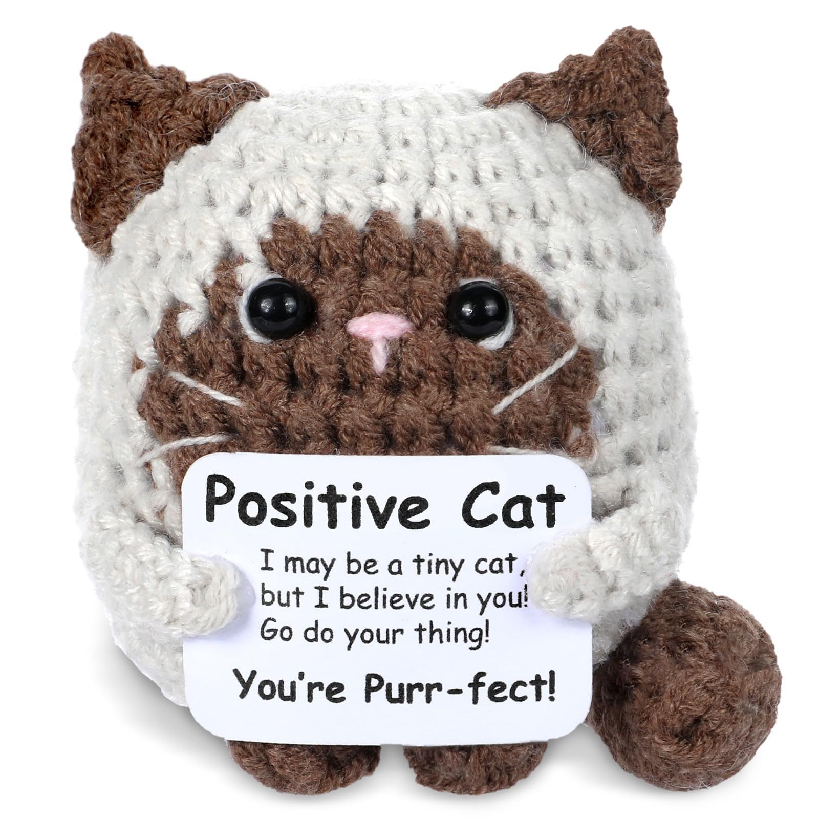 Peluche chat siamois positive