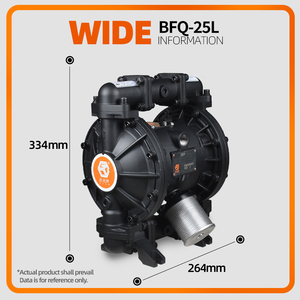 GODO BFQ-25L 高出力アルミ合金製空気圧式ダイヤフラムポンプ（水・油・空気用） - Product Image 5