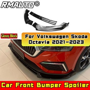 Spoiler de pare-chocs avant, protection de pare-chocs, kit carrosserie compatible avec Volkswagen Skoda Octavia 2021-2023, accessoires de voiture - Product Image 2