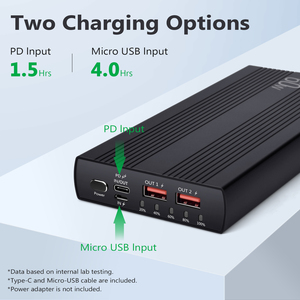 Chargeur de batterie externe pour ordinateur portable à charge rapide 20000mAh <span class=keywords><strong>60W</strong></span> 20000mAh Power Station <span class=keywords><strong>60W</strong></span> Portable <span class=keywords><strong>Powerbank</strong></span> Type C Port Chargeur rapide - Product Image 4