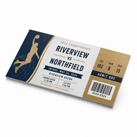 Billets d'événement personnalisés en couleur avec perforation, billets d'entrée pour concerts, mariages et fêtes