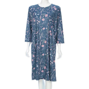 Pijamas de invierno para mujer, camisón floral de alta calidad, suave y elegante. - Product Image 1