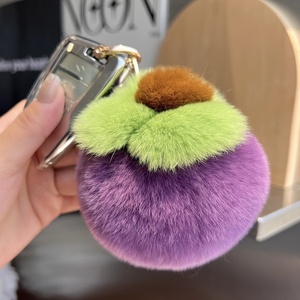 พวงกุญแจตุ๊กตาหมีขนฟูตัวเล็กติดต้นไผ่, ตุ๊กตาขนปุยยอดนิยม, ของตกแต่งห้อยกระเป๋าหนังสือ - Product Image 1