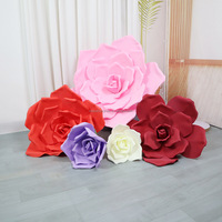 Fleur artificielle en mousse réaliste faite à la main, style preppy, pivoine rose, 50 cm, pour décoration de chambre festive, DIY, fête des mères, Saint-Valentin