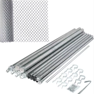 Hot nhúng mạ kẽm Cyclone dây lưới 8 ft Chuỗi liên kết hàng rào CuộN <span class=keywords><strong>PVC</strong></span> tráng Chuỗi liên kết hàng rào Bảng điều chỉnh - Product Image 6