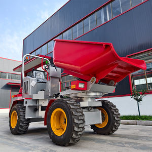 मुफ्त शिपिंग पहियों मिनी डंप ट्रक लॉरी लोडर हाइड्रॉलिक जो डीजल इंजन के साथ बिक्री के लिए बड़ी बाल्टी - Product Image 3