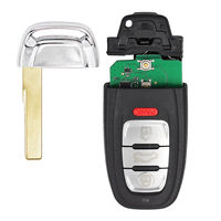 XNRKEY Clé de télécommande de voiture 3/4 boutons 315MHz 434MHz 868MHz pour Audi A4 A5 A6 A7 A8 8T0959754F 8T0959754J Carte de démarrage sans clé