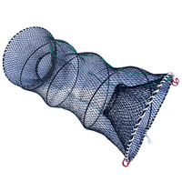 Piège à homard en HDPE avec ressort, taille personnalisée 40*80cm, maille de 2.5cm, filet de pêche, piège à poulpe