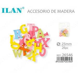 ILAN Lettere in Legno 25mm 26 Pezzi Accessorio per Artigianato - Product Image 3