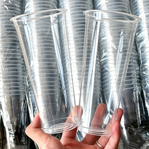 Gobelets à bulles en PP transparents/mats personnalisés, impression sur mesure, 12, 16, 24 oz, gobelets en plastique épais pour thé au lait Boba, gobelets à bulles avec couvercle - Product Image 3