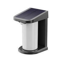 Nouvelle conception de lampe murale solaire LED extérieure avec détecteur de mouvement, étanche IP54, écologique, à intensité variable, lumière du jour 5000K, faisceau de 120°, pour jardin