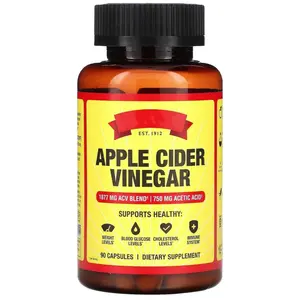 Táo Cider Dấm viên nang vitamin D3 kẽm 750mg của axit axetic miễn dịch trọng lượng quản lý hỗ trợ-không biến đổi gen ve