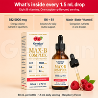 Gouttes liquides multivitaminées personnalisées avec biotine pour la croissance des cheveux, la santé de la peau et des ongles, supplément oral de vitamine B