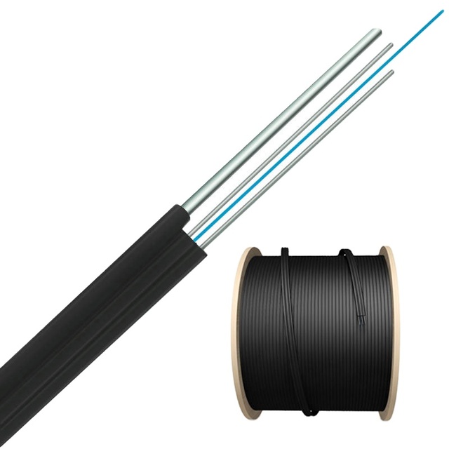 OWIRE High Quality FTTH Indoor Fiber Optic Drop Cable 4 Core LSZH/PE Jacket CE/ROHS Certified G652D Fiber Customized Color