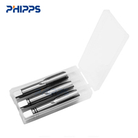 3pcs Set Tap Tangan M6 M14 1.5 Thread Tap DIN 352 M2 Alur Lurus Kiri untuk Peralatan Tangan Industri Deteksi Tangan