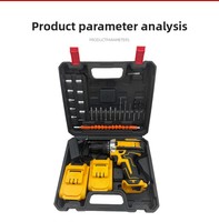 Kit combiné perceuse et visseuse à chocs sans fil 20V Max Brushless, 2 vitesses, outils de perçage professionnels robustes