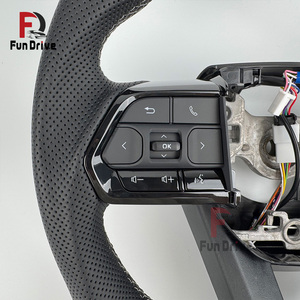 Volant en cuir <span class=keywords><strong>Toyota</strong></span> pour 4Runner, Mark X, <span class=keywords><strong>CHR</strong></span>, Hilux Vigo, Hiace, Prius, Celica, RAV4, Innova, Crown 2001, Vitz, LC100 - Product Image 3