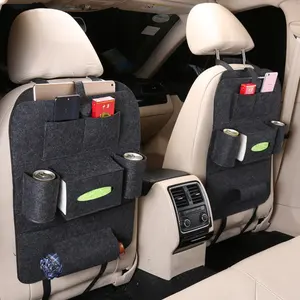 Multifunctional Felt Car Seat Storage Bag Car Seat Back Hanging Bag Car Accessories