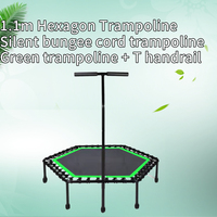 Trampolín de fitness hexagonal duradero para ejercicio de ocio de niños adultos