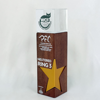 Nouveau trophée en métal en forme d'étoile à cinq branches, médailles en cristal, plaques de récompense avec photo pour les compétitions