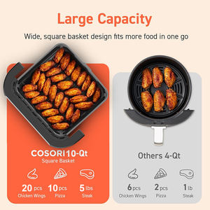 <span class=keywords><strong>Friteuse</strong></span> à air numérique <span class=keywords><strong>XL</strong></span> de 10 L, nouvelle génération 2025, <span class=keywords><strong>sans</strong></span> <span class=keywords><strong>huile</strong></span>, pour la maison, avec écran couleur - Product Image 6