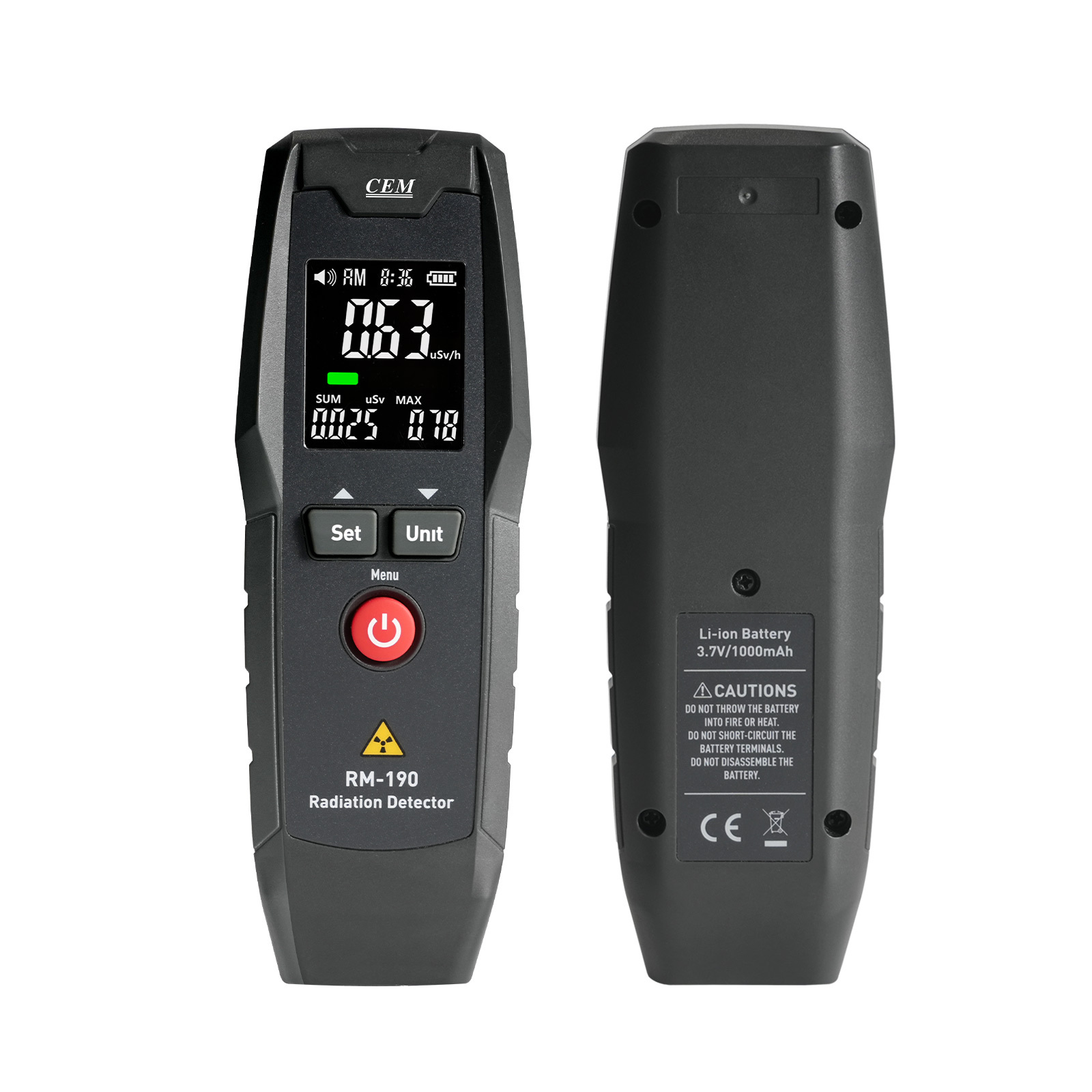 Compteur Geiger FNIRSI GC-01 - Détecteur Radiation Nucléaire, Rayons Gamma Bêta X, Dosimètre Portable