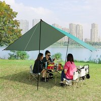 Voile d'ombrage extérieure noire, protection UV, imperméable, avec revêtement argenté, pour patio, jardin, camping