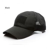 Casquette de baseball réglable en camouflage, casquette tactique en maille avec patch camouflage